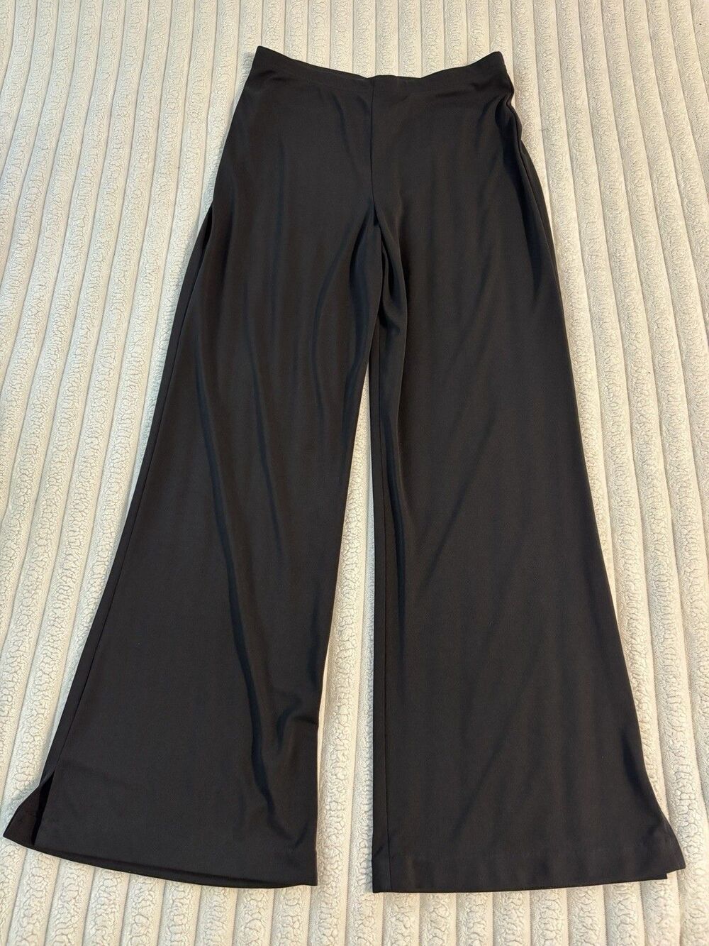 Vintage Dress barn Wide Leg Trouser Pants Women’s 14 Black Flowy Workwear Fall